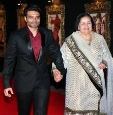 Uday with mother Pamela Chopra