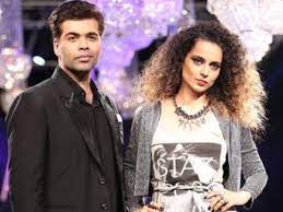 Karan Johar with Kangana Ranaut