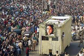 Last rites of Sridevi