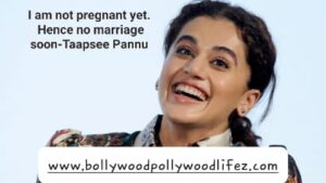 Taapsee Pannu on marriage