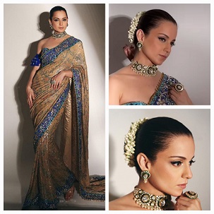 Kangana Ranaut flaunts a saree