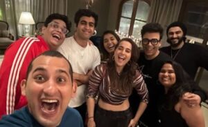 Kusha in a party with arjun kapoor