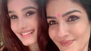 Raveena Tandon with daughter Rasha