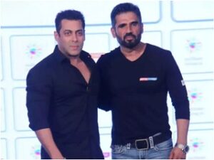 Suniel Shetty with Salman Khan