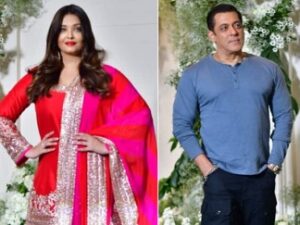 Aishwarya Rai and Salman Khan attending Diwali Bash