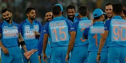 Indian Team in stadium
