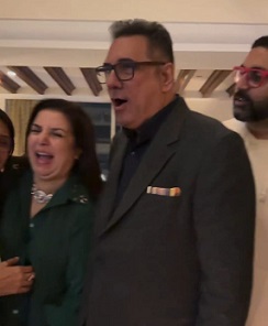 Boman Irani with Farah and Abhishek