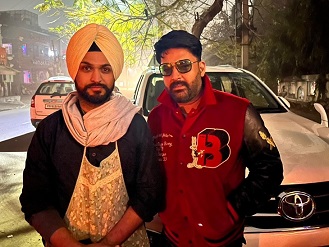 Davinder Singh with Kapil Sharma