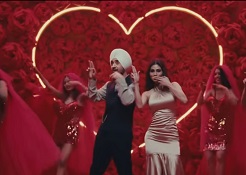 Diljit and Mouni in Pollywood song Love Ya