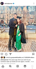 Twinkle Khanna graduates