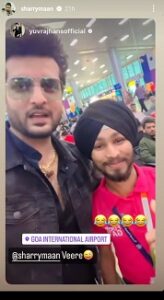 Yuvraj Hans at Goa Airport