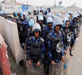 Indian Govt employed heavy police against framers