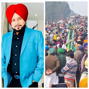 Karamjeet Anmol supports protesting farmers