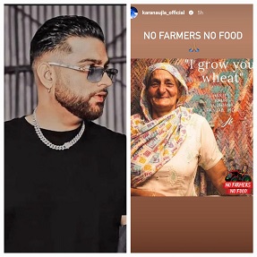 Karan Aujla supports Farmers