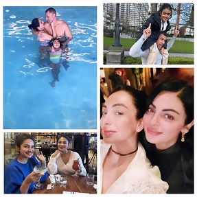 Neeru Bajwa Family moments