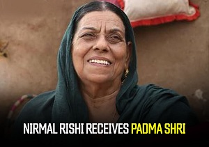 Nirmal Rishi receives Padma Shri