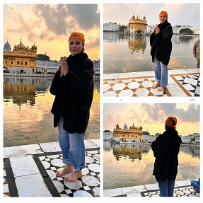 Shehnaaz Gill visits Golden Temple