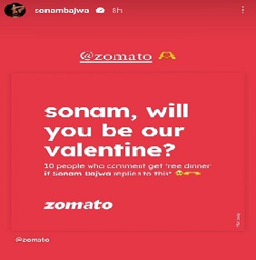 Sonam Bajwa teams up with Zomato