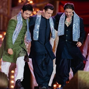 3 Khans of Bollywood at Anant Ambani wedding