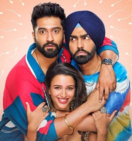 Ammy Virk alongside Vicky Kaushal and Triptii Dimri in Bad Newz