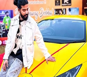 Anurag Dobhal with Lamborghini