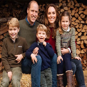 Princess Kate with family