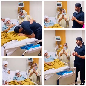 Mankirt Aulakh visits Sant ji in hospital