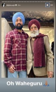 Diljit remember Surjit Patar