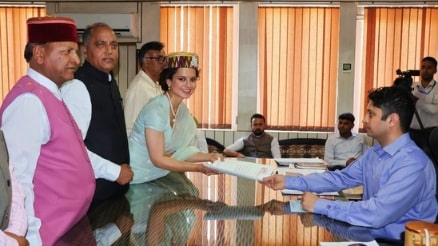 Kangana Ranaut files for elections