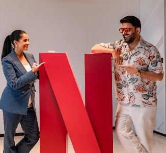 Kapil Sharma-with-Bela-Bajaria-CCO-Netflix