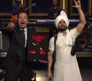 Diljit Dosanjh and Jimmy Fallon