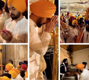 Diljit Dosanjh bows at Golden Temple