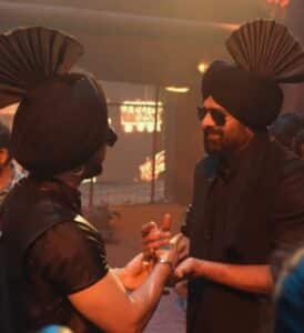 Prabhas with Diljit Dosanjh in Bhairava Song