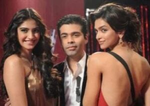 Deepika Padukone and Sonam Kapoor in KWK