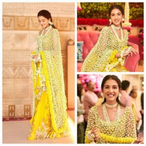 Radhika Merchant's Haldi look