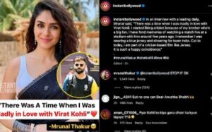 Mrunal Thakur Slams media in comment section