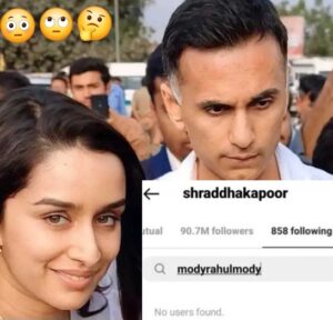 Shraddha Kapoor unfollows Rahul Mody