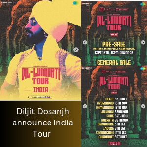 Diljit Dosanjh announce India Tour