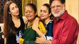 Malaika and Amrita with parents