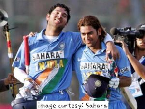 Yuvraj Singh and MS Dhoni