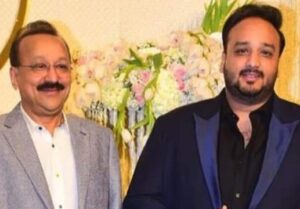 Baba Siddique with son Zeeshan Siddique