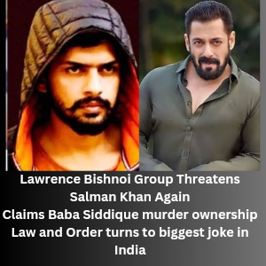 Lawrence Bishnoi Group Threatens Salman Khan Again Claims Baba Siddique murder