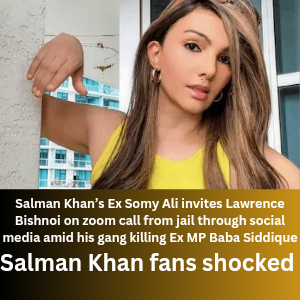 Salman Khan’s Ex Somy Ali invites Lawrence Bishnoi for zoom call