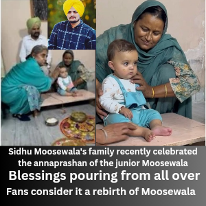 Sidhu Moosewala's family recently celebrated the annaprashan of the junior 