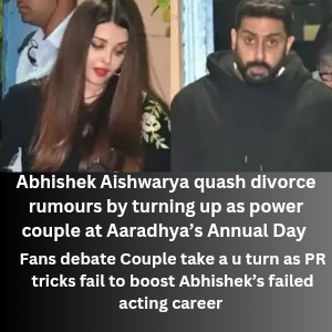 Abhishek Aishwarya quash divorce rumours by turning up as power couple at Aaradhya’s Annual Day