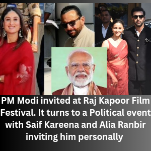 PM Modi invited at Raj Kapoor Film Festival. It turns to a Political event