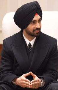 Diljit Dosanjh’s hands in Illuminati sign