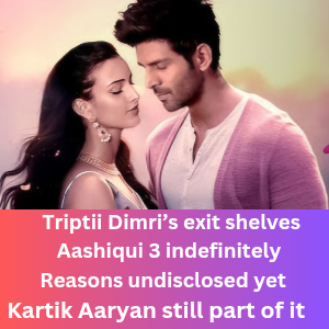 Triptii Dimri’s exit shelves Aashiqui 3 indefinitely