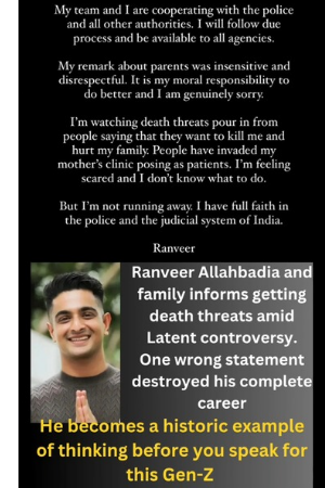 Ranveer Allahbadia gets Life Threats