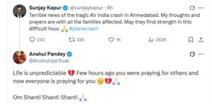 Sanjay Kapur’s tweet before death
